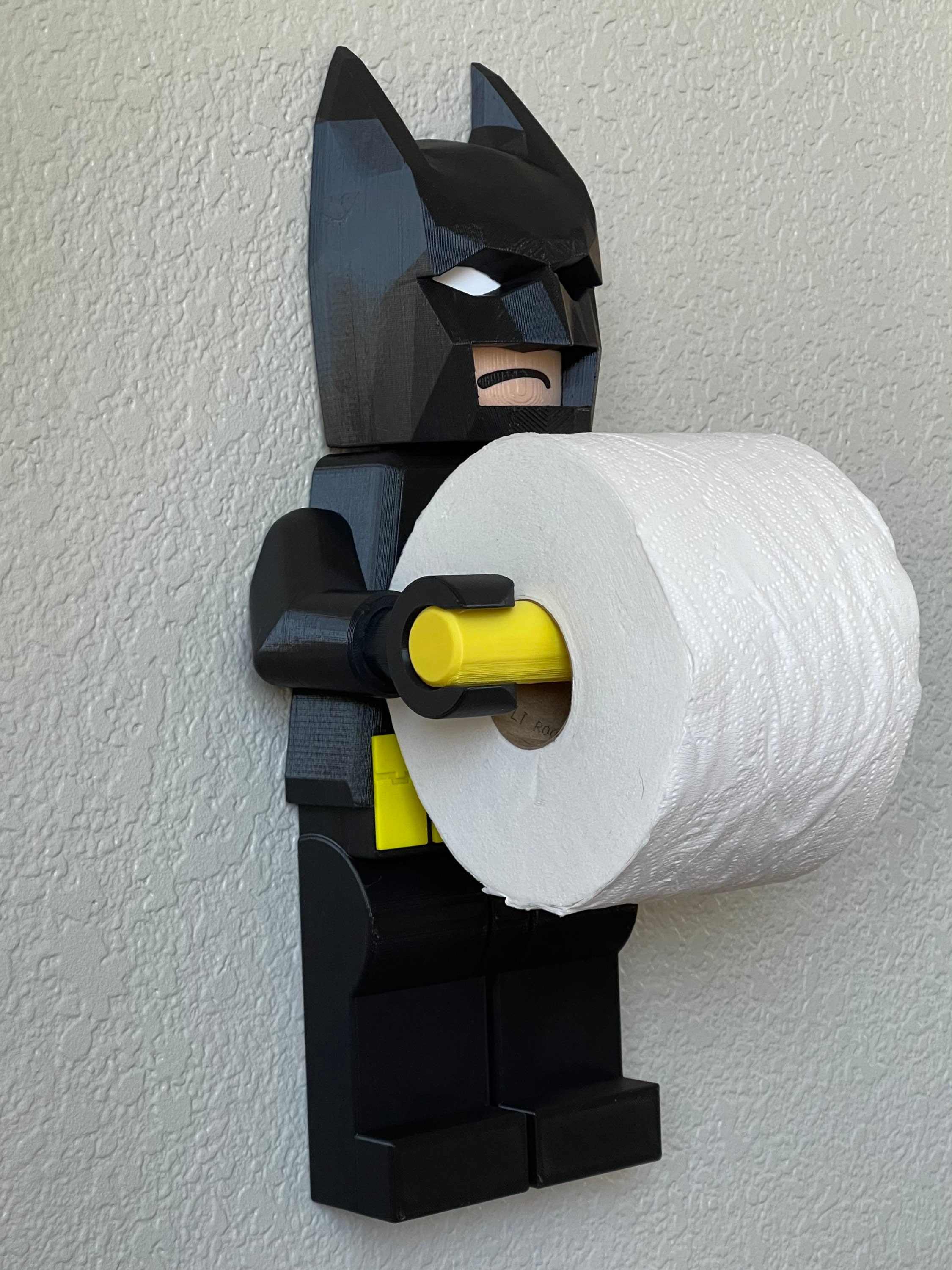 Lego Batman Toilet Paper Holder Custom designed lego mini | Etsy
