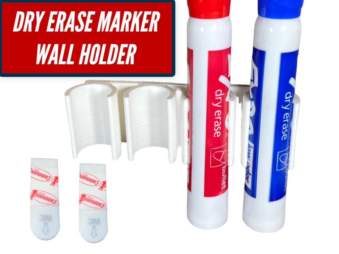 Dry Erase Marker Holder Wall Mount for 2 4 or 8 Dry Erase Etsy