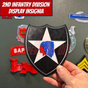 2nd Infantry Division Display Insignia | Multiple sizes for Display