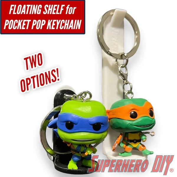 Floating Shelf for Funko Pop Keychain | Out of box shelves for Pocket Pops | Comes with Command strips!