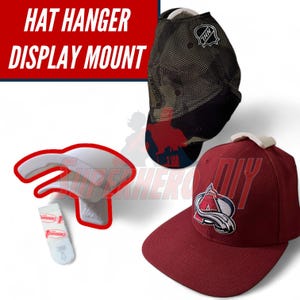 Hat Display Wall Mount | Hang and organize your caps with ease using these wall hooks | Dual function hat holder