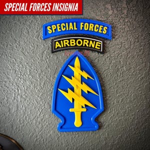 Special Forces Display Insignia | Arrowhead w/ Airborne and Special Forces Tab