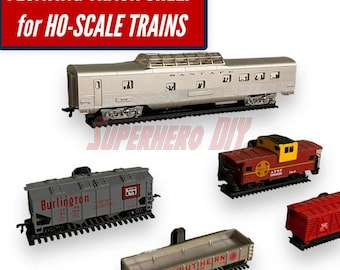 Floating HO-Scale Train Display Shelf | Train Track Wall Mount