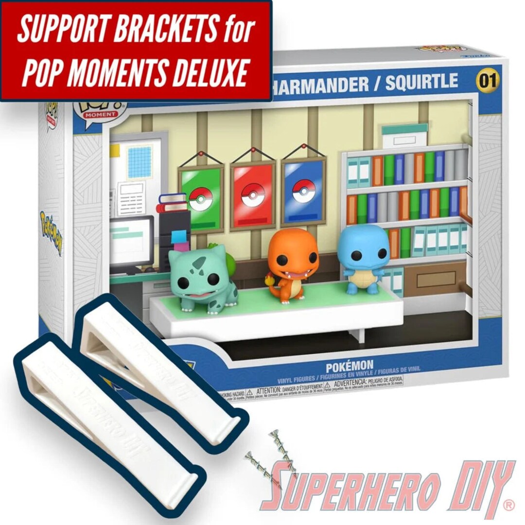 Funko Pop! Pokémon Moments Deluxe – Bulbasaur, Charmander, Squirtle – Neuf