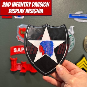 2nd Infantry Division Display Insignia | Multiple sizes for Display