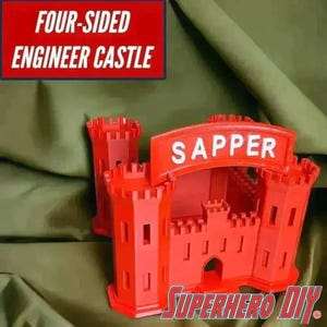 Engineer Corps Castle display | Includes SAPPER tab | 4-sided