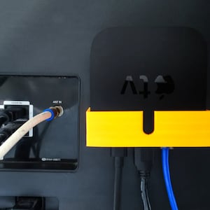 Apple TV VESA Mount | Apple TV Wall Mount | Fits most versions 1 - 4K! | Multiple colors available