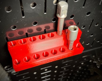Hex Bit holder for Wall Control Pegboard | Wall Control bit organizer for metal pegboard