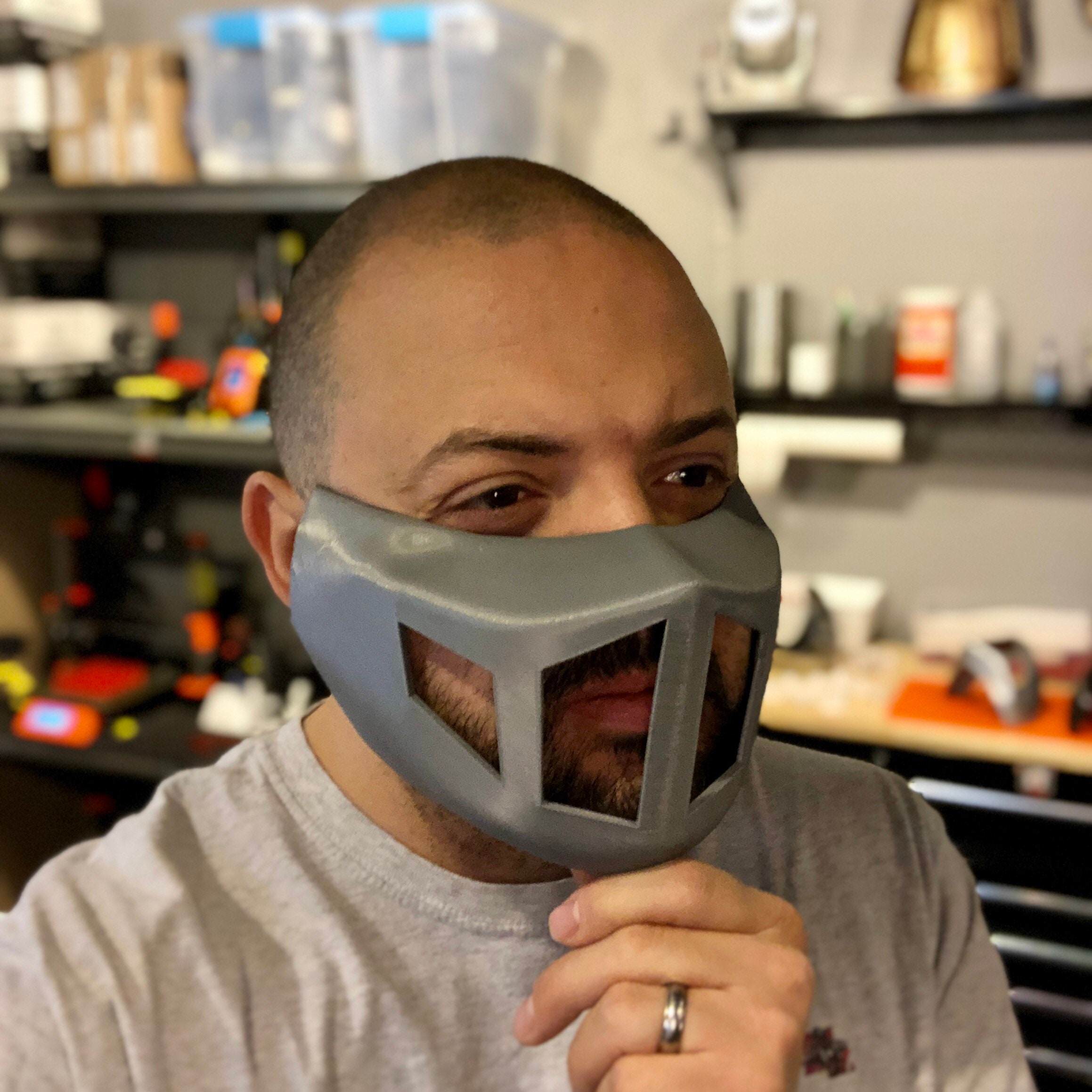 Face Mask for Shredder TMNT 1990 Cosplay Helmet Raw Print Etsy