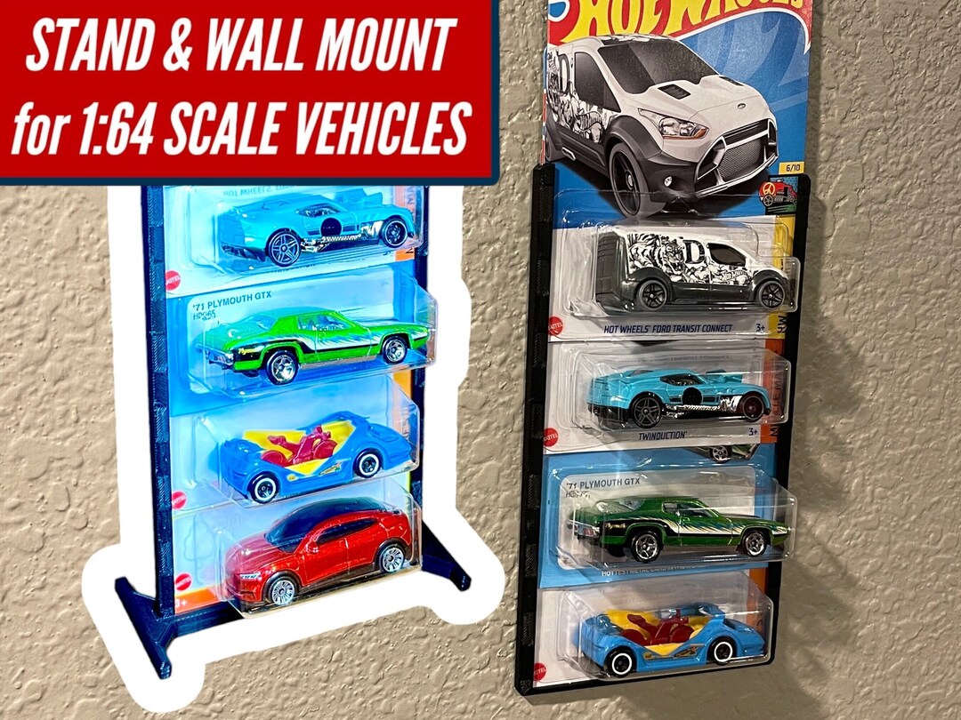 Hotwheels DISPLAY STAND 3SET 【送料込み】 Carded Hot Wheels Display Stand for Mainline Blue Cards Matchbox