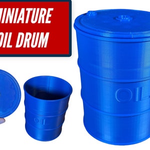 Mini Oil Drum - a Simple Desktop Oil Drum, Desk Organizer or Candy Holder, or gag gift! Mini Oil Barrel