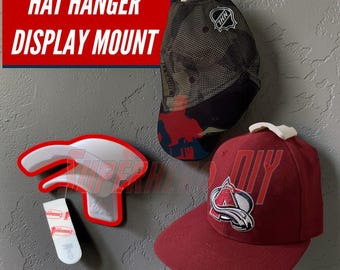 Hat Display Wall Mount | Hang and organize your caps with ease using these wall hooks | Dual function hat holder