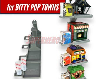 Étagère flottante empilable pour Bitty Pop Towns