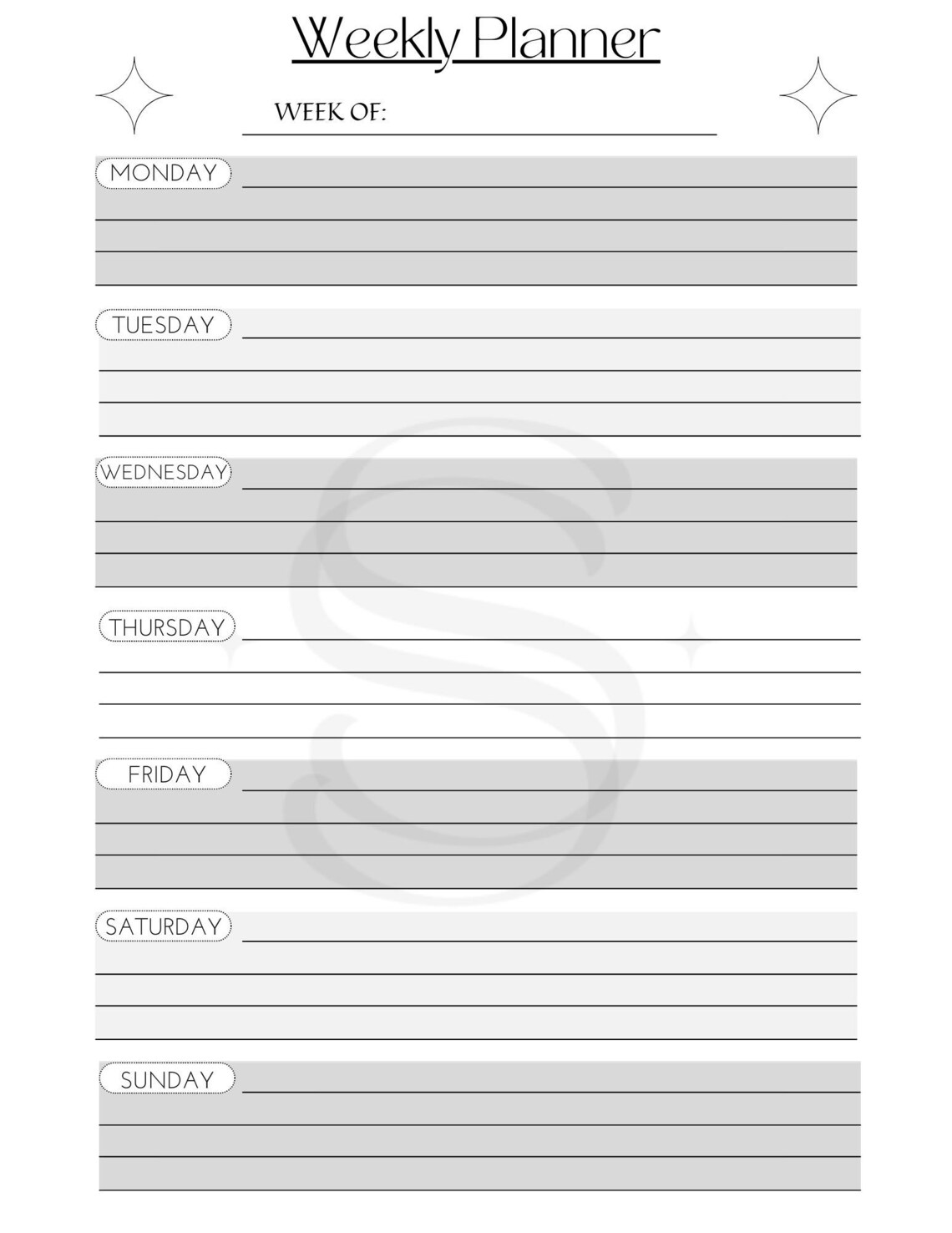 Weekly Planner 2023 Etsy