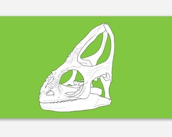 Chameleon Skull Sticker
