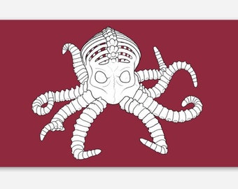 Bad Octopus Anatomy Sticker