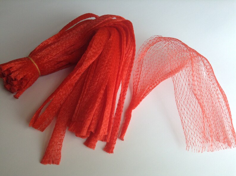 100pcs 15 Red top open reusable nylon poly mesh net bags Etsy