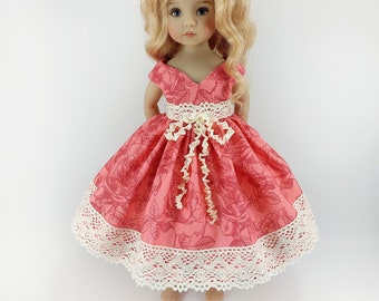 cotton dress for Little Darling dress  , Paola Reina doll