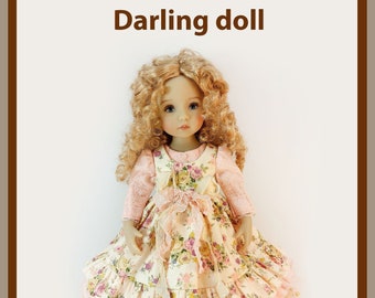 PDF Pattern and phototuorial of a dress for a Little Darling doll. Paola Reyna, made of cotton fabric