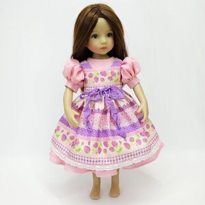 Enchanting Vintage-Style Layered Dress Set for Little Darling doll