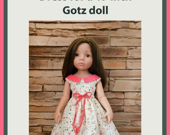 PDF Pattern & Tutorial: Dress for 18"-19" Dolls | Printable Sewing Pattern for Cotton Doll Dress