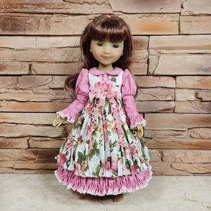 Enchanting Vintage-Style Layered Dress Set for Ruby Red Dolls