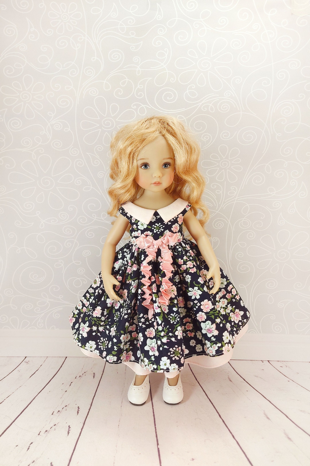 Elegant Cotton Flower Dress for Little Darling and Paola Reina. Etsy