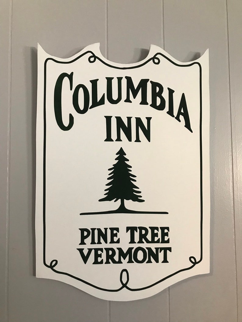Columbia Inn Pine Tree Vermont White Christmas replica wood Etsy