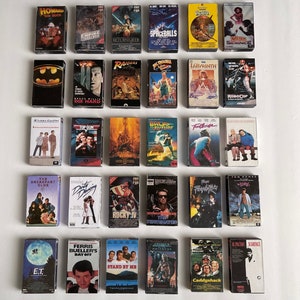 Retro VHS 80's Movies Mini Magnets Classic Cult Movies VHS Tape Covers Fridge Refrigerator Magnet Cinephile Birthday Mother's Day Gift Decor image 4