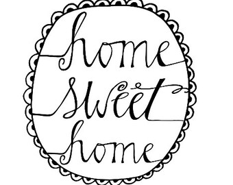 Home Sweet Home digital file - svg, png and dxf files for crafting and cutting machines