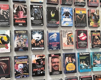 Retro VHS Mini Magnets Horror Movie Classic Cult Movies VHS Tape Cover Fridge Refrigerator Magnet Cinephile Birthday Father's Day Gift Decor
