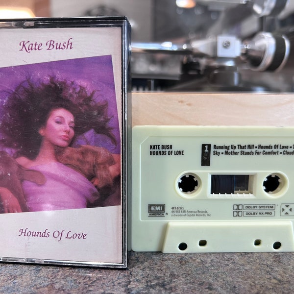 ORIGINAL Kate Bush Hounds of Love Cassette Tape Running Up That Hill Stranger Things Tested Works Sounds Good! Not a Reproduction!