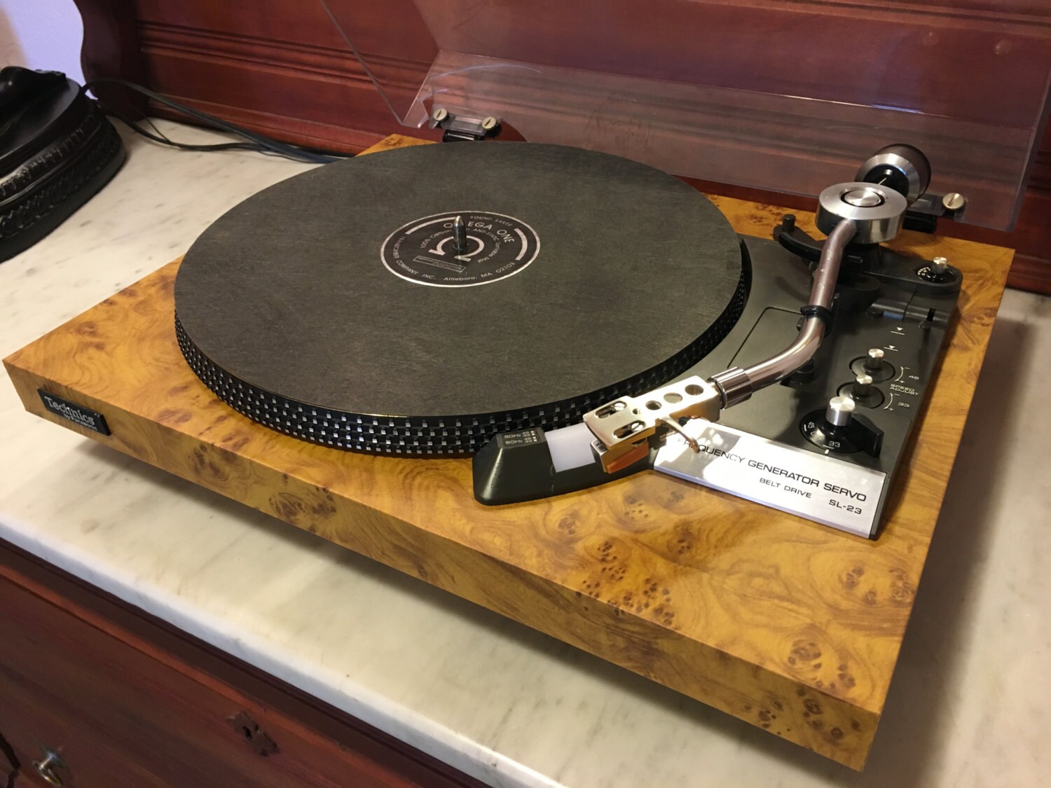 Technics SL-23 Audio Technica III LT Cartridge Knotty Maple - Etsy