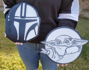 Yoda Black And White Etsy Yoda Black And White Etsy