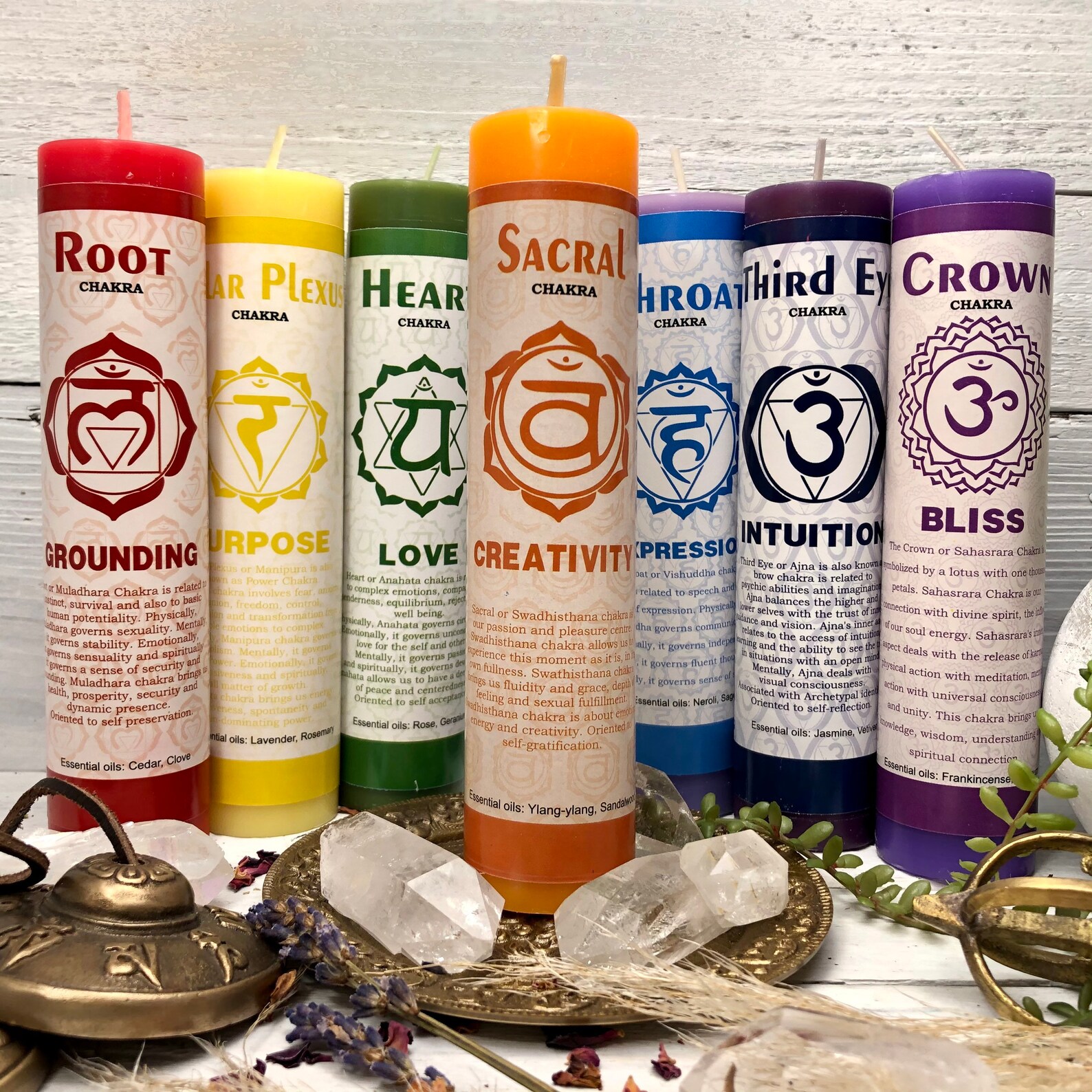 Sacral Chakra Candle Cleansing Kit 7 Swadhisthana Etsy