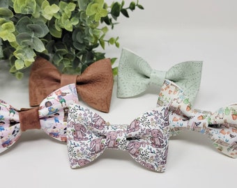 Nursery Rhyme Vegan Leather Toddler Bow Tie, Beatrix Potter Baby Clothes, Mom & Me Outfit, Bow tie for Dog or Cat, Pre K Graduation
