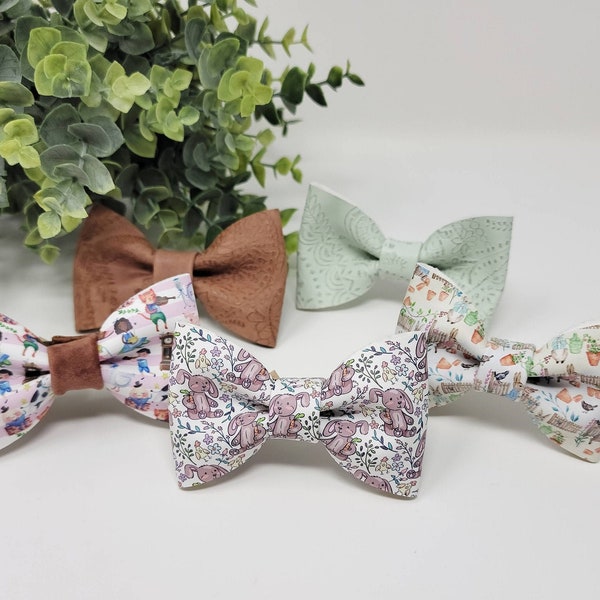 Nursery Rhyme Vegan Leather Toddler Bow Tie, Beatrix Potter Baby Clothes, Mom & Me Outfit, Bow tie for Dog or Cat, Pre K Graduation