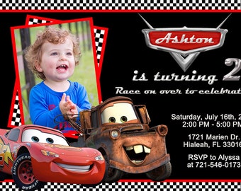 disney cars invitation disney cars birthday disney cars party disney cars invite