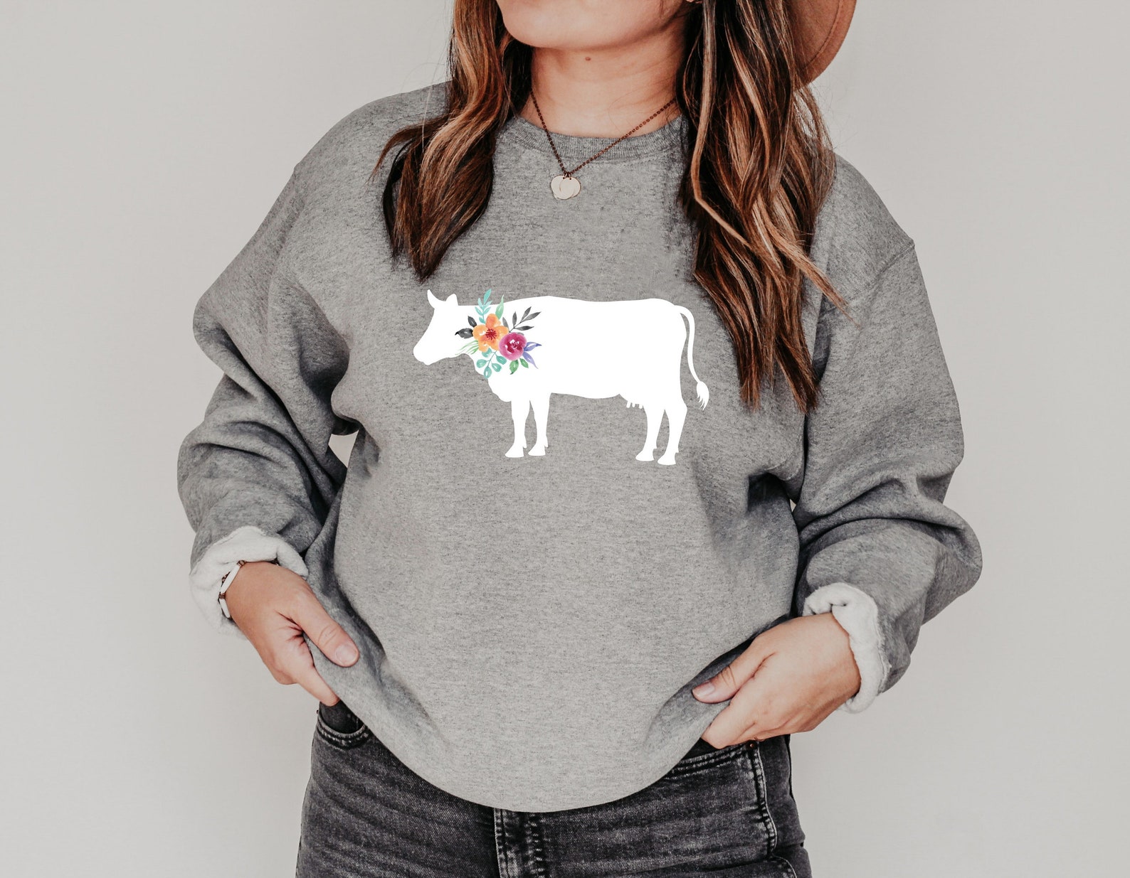cute cow sweatshirt