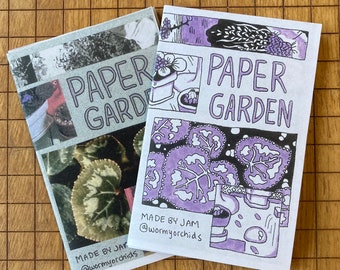 Paper Garden, Reversible Collage Zines