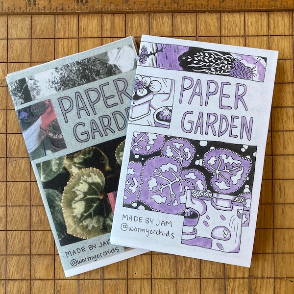 Paper Garden, Reversible Collage Zines