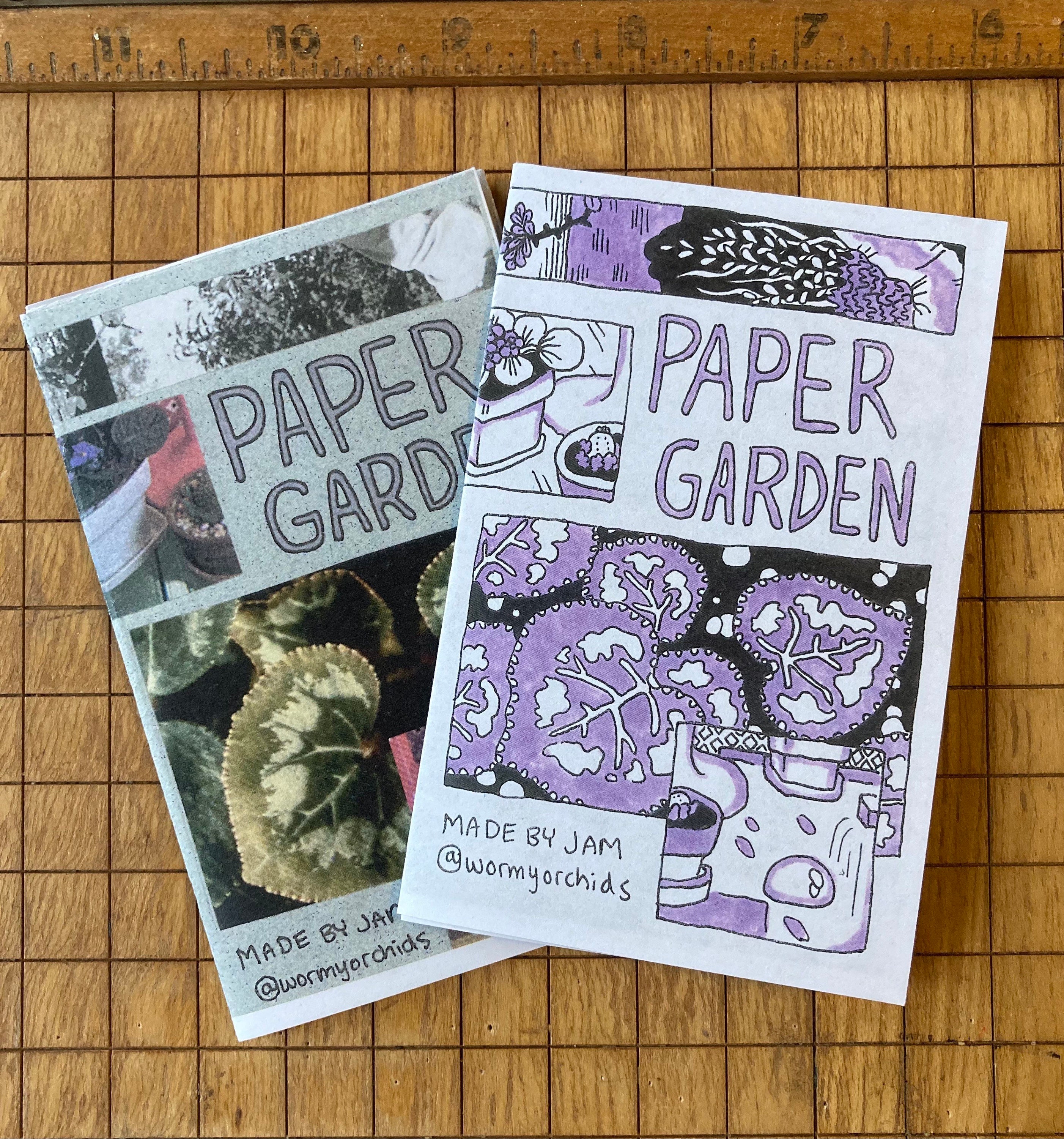 Paper Garden, Reversible Collage Zines - Etsy