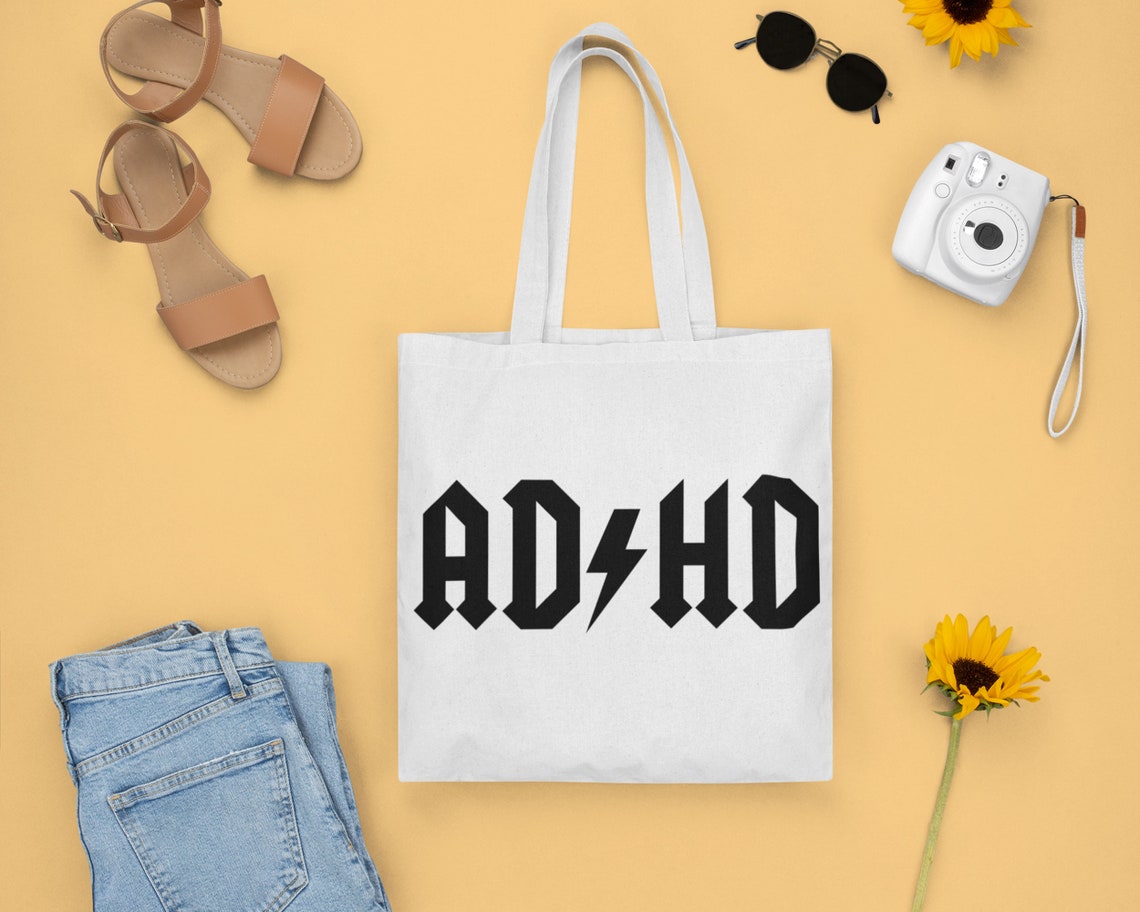 ADHD ACDC Style SVG Adhd Svg Acdc Svg Adhd Clipart Adhd - Etsy