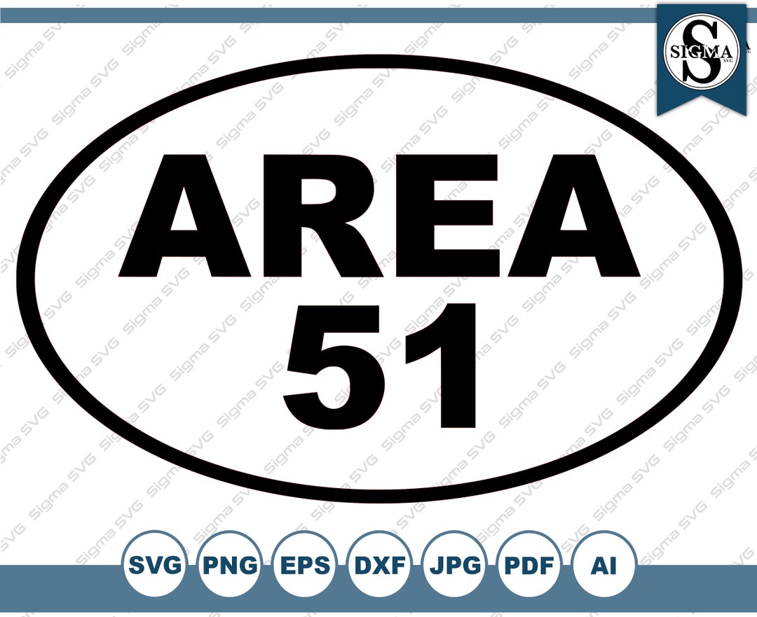 Area 51 SVG - SVG Clipart Instant Download - Area 51 Alien Svg Clipart ...