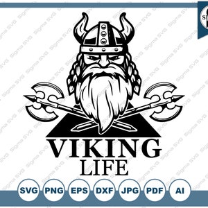 Viking Life SVG - Viking vector - Viking svg - Norse Viking Symbol svg - svg/ png/ eps/ dxf/ jpg/ ai/ pdf