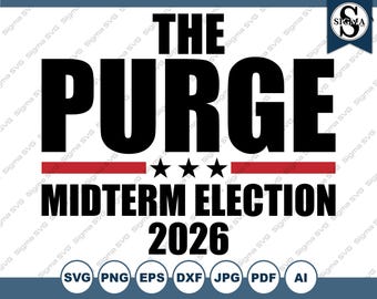 The Purge Midterm Election 2026 SVG Clipart (Digital Download)