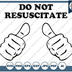 Niet reanimeren svg - This Guy SVG, Thumbs Up SVG, Health Clipart, SVG Download, Funny Svg, Comedy Clipart, Svg voor Cricut, Silhouette