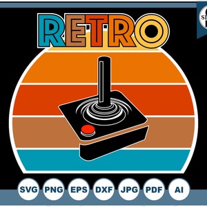 Retro Game Controller SVG, Video Game, Gaming Svg, Funny Gaming Svg, Gaming Clipart, Arcade Svg, Svg Cut Files voor Silhouette Cricut
