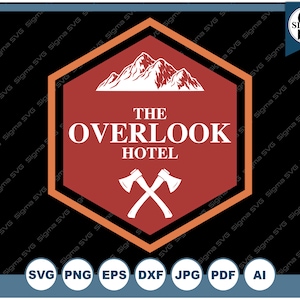The Shining Overlook Hotel SVG, The Shining Clipart, Overlook SVG, SVG Clipart for Cricut and Silhouette, Svg, Eps, Png, Dxf, Jpg