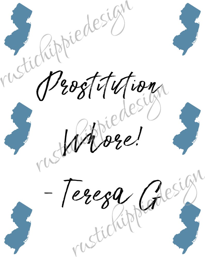 RHONJ Real Housewives Inspired Quote New Jersey Quotes Etsy